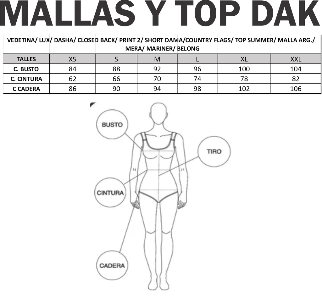 Malla clasica mujer "oceano". S al XXL. - Imagen 5